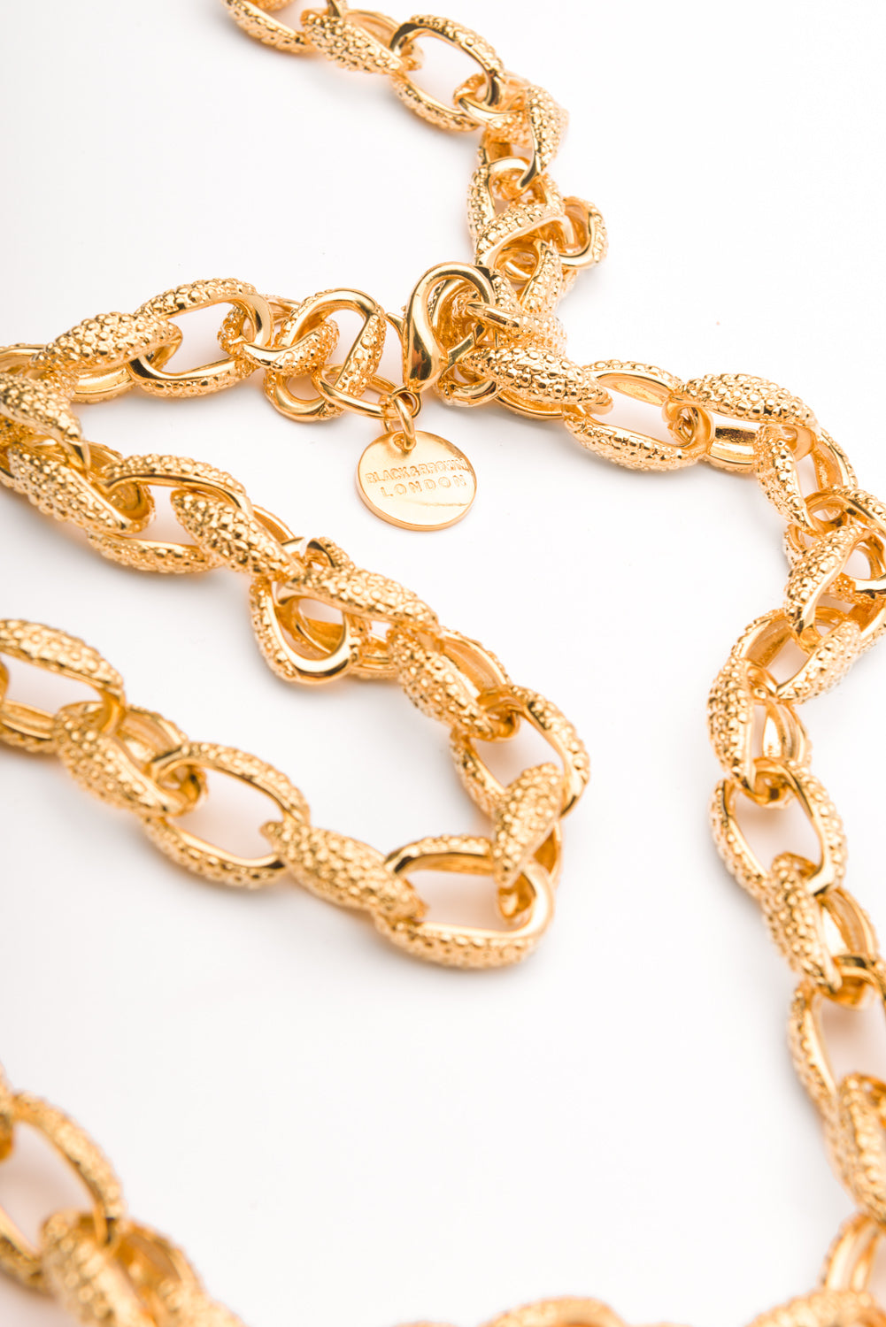 Sienna textured curb chain belt