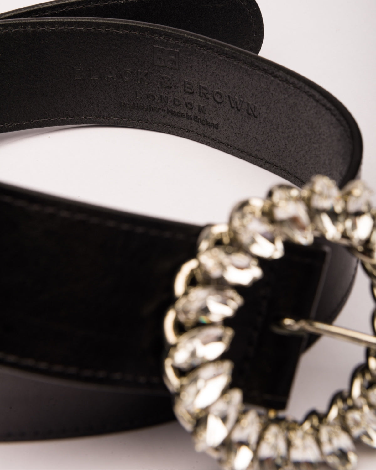 Jenna crystal buckle waist belt