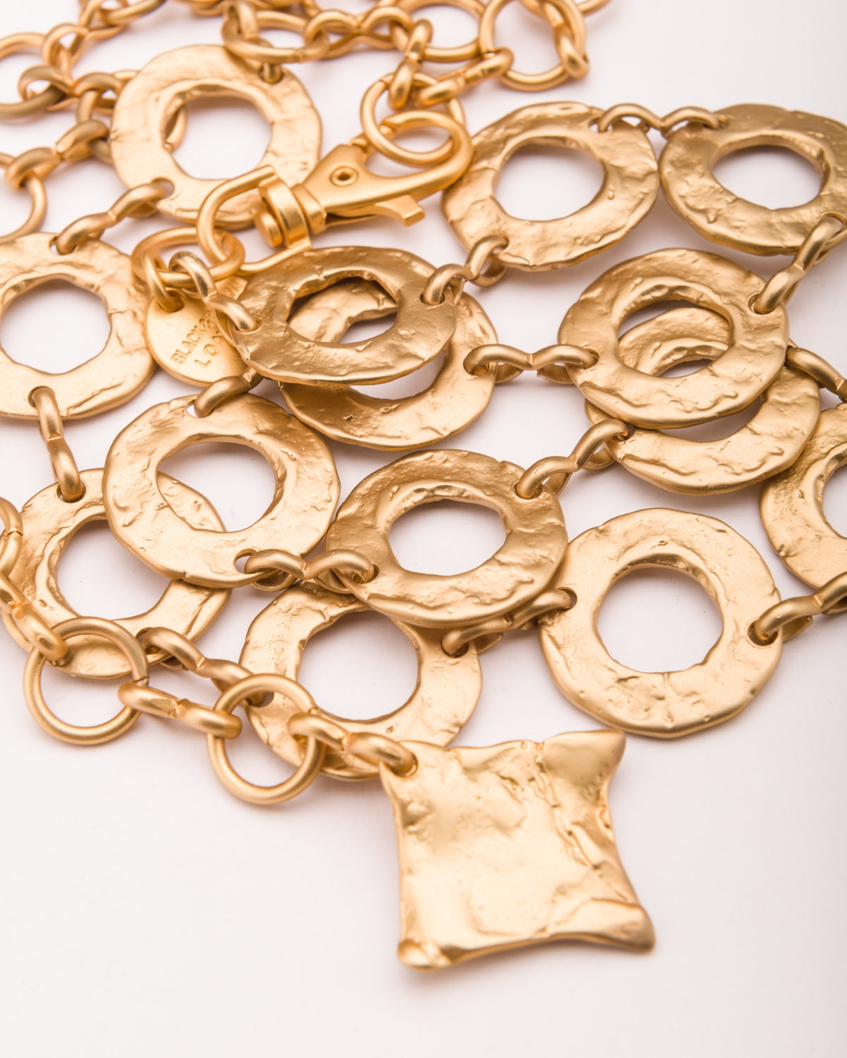 Tash mini gold discs chain belt