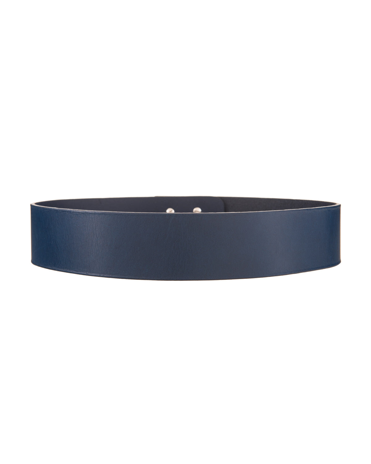 Holly navy leather band waist belt