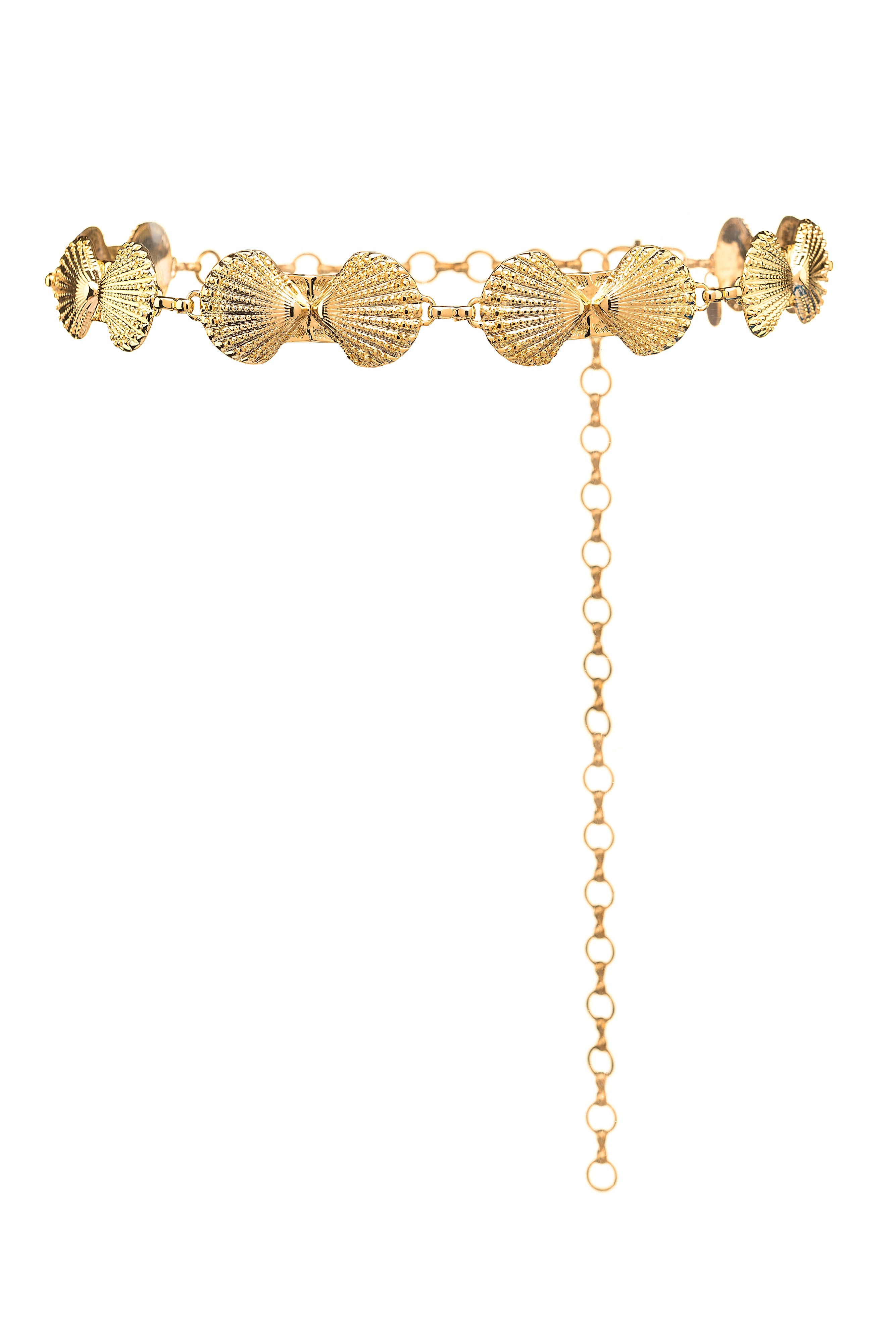 Lily shells gold chain belt