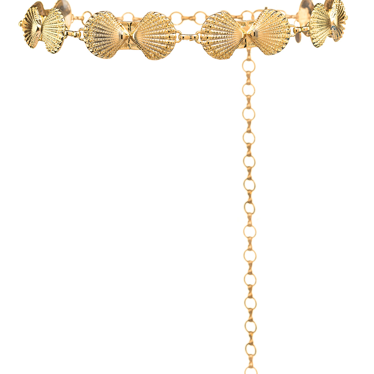 WeWoreWhat Gold Shell Chain Belt Amazon.com: Shell Waist Chain for Women Mermaid Waist Chain  main image 4