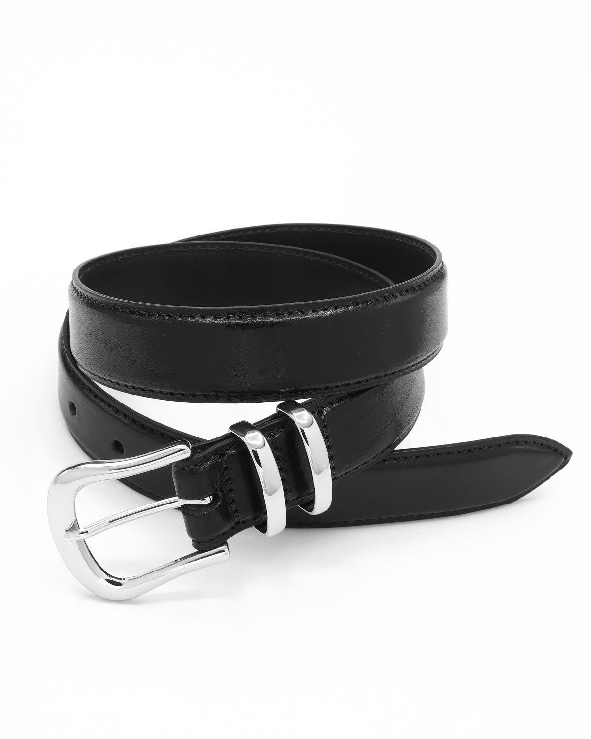 Marina II slim silver buckle waist belt