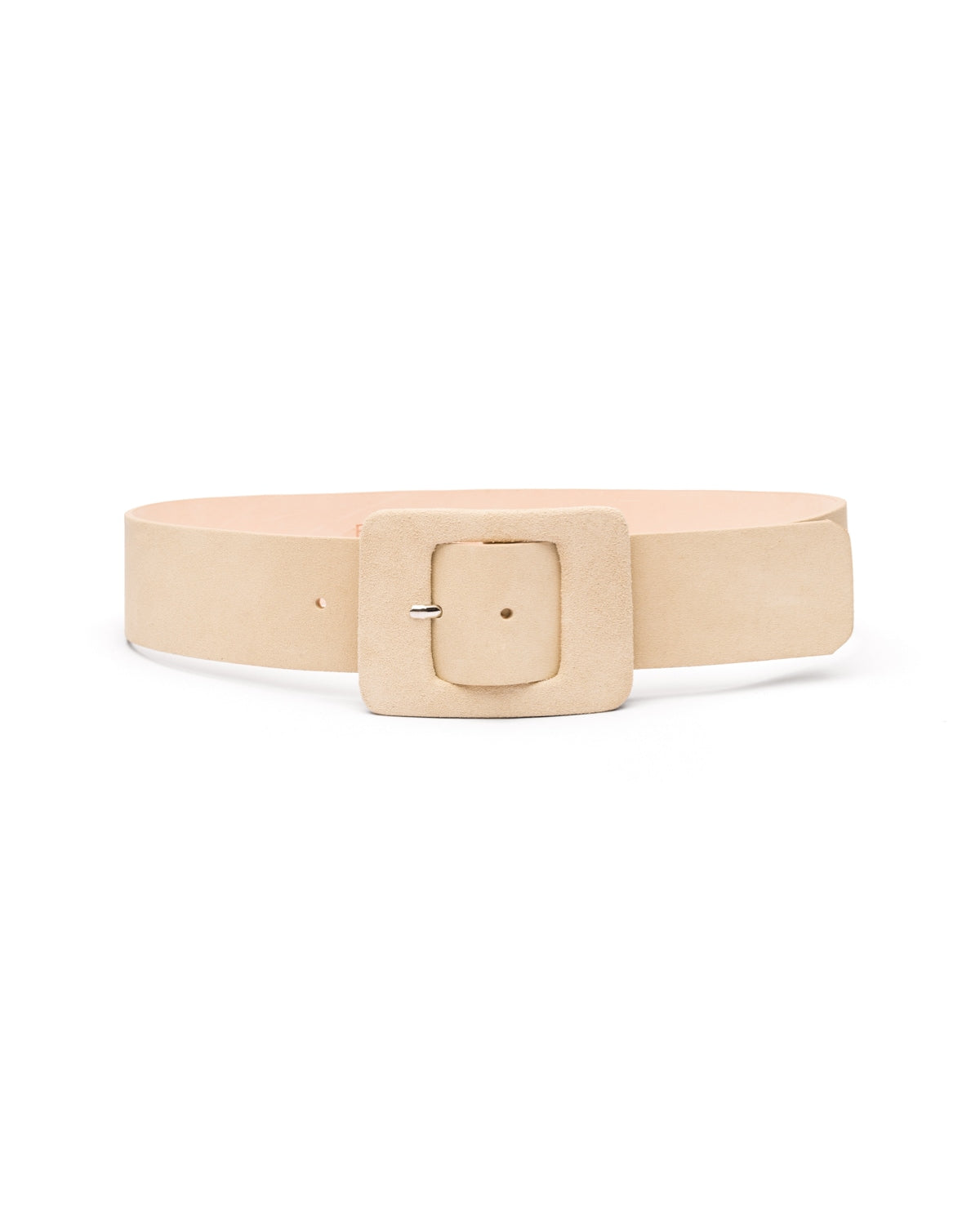 Ava sand suede waist belt