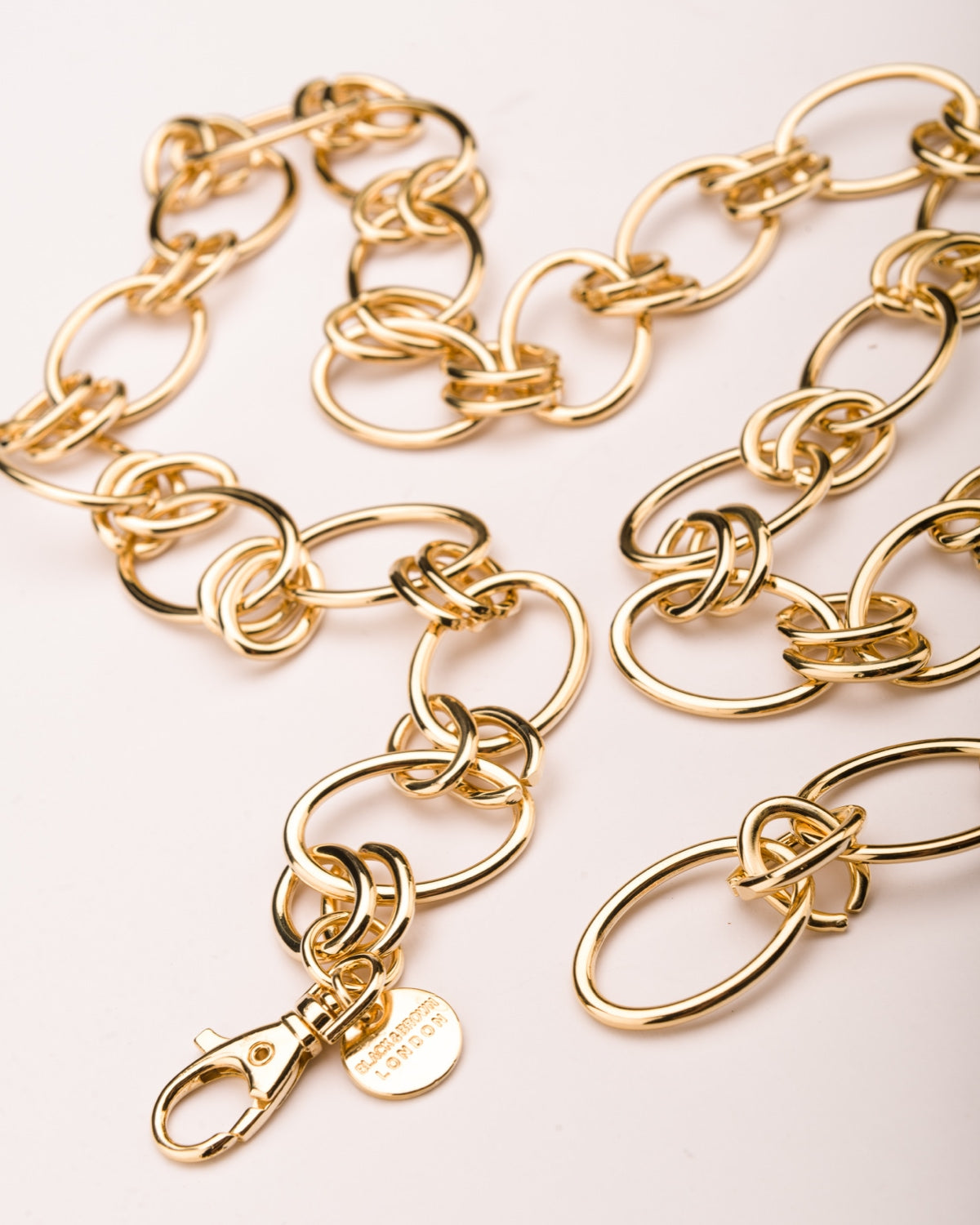 Clara II gold chain belt