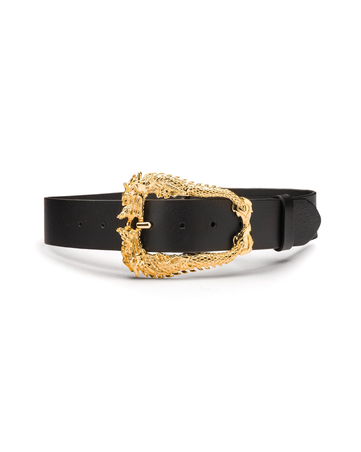 Dragon gold buckle waist belt