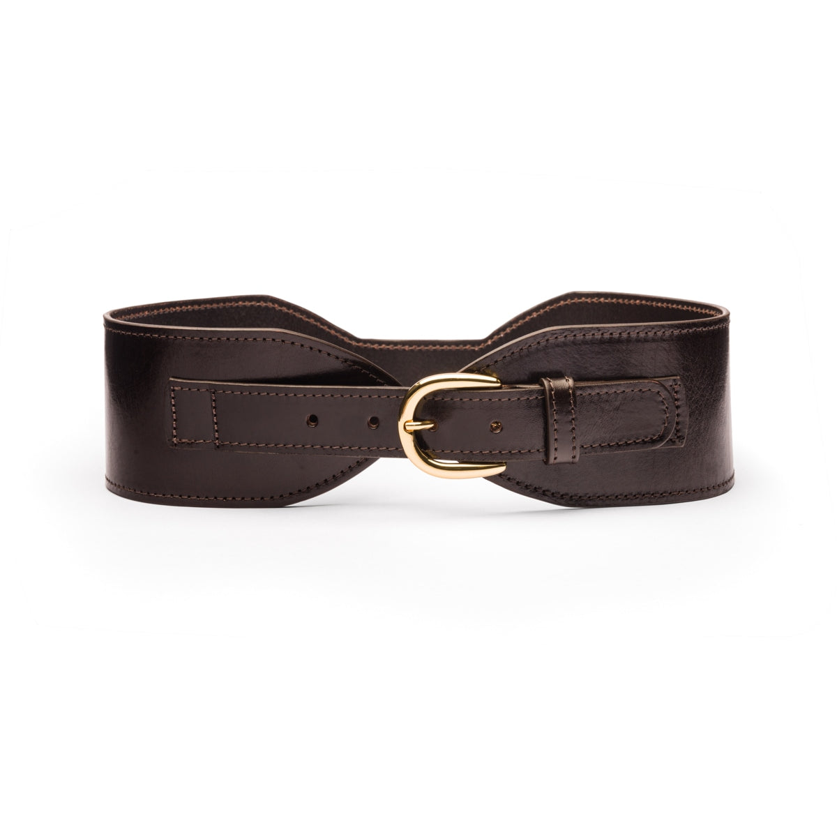 Wide Ladies Brown Leather Belt CBGELRT Wide Leather Belt For Women